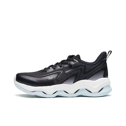 361° Running Shoes Women's Low-Top Obsidian Black/Lightweight Blue