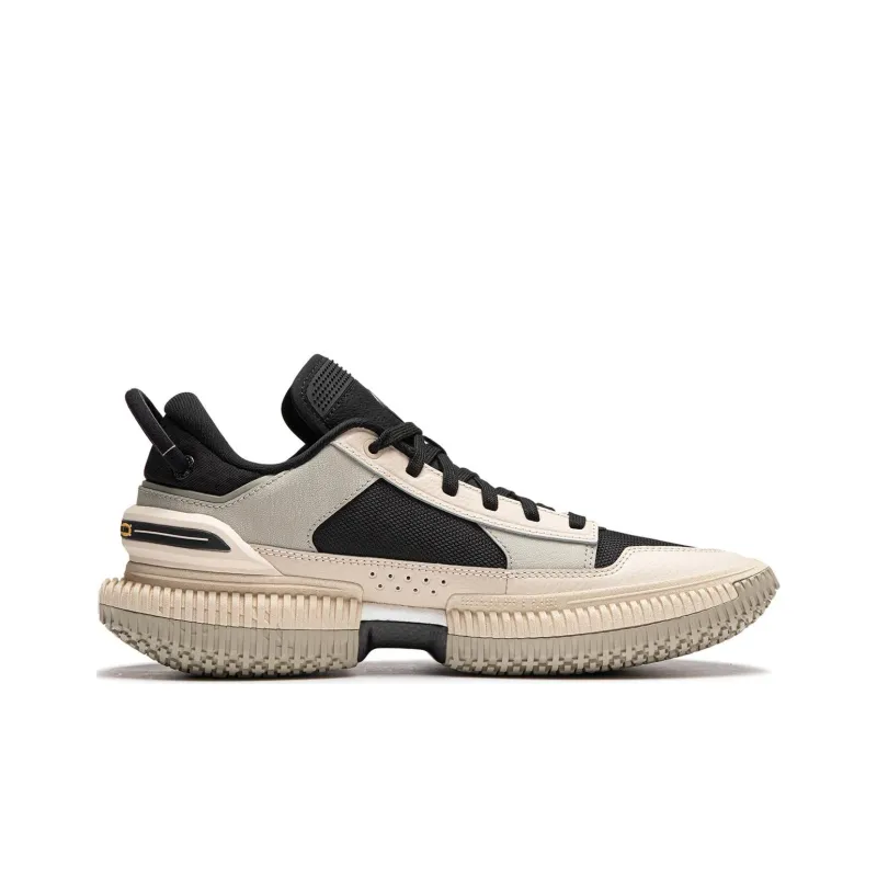 LiNing Badfive 3 Broken Five 3 Ultra Low Anti Slip Wear Resistant Low Top Basketball Shoes Men's Beige Black-1