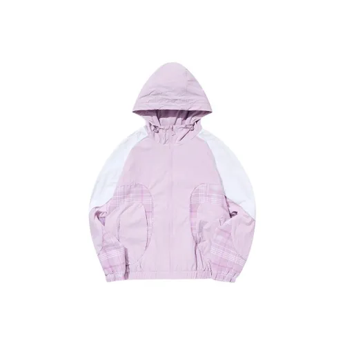 QIAODAN Jackets Women's Glacier Purple, Glacier Purple Plaid