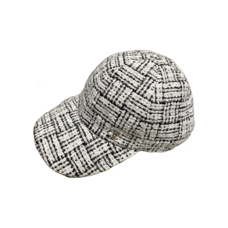 CHANEL Cotton Polyester Baseball Caps Unisex White-0