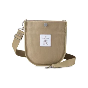 PORTER Canvas Crossbody Canvas Bag Shoulder Bags Unisex Taupe