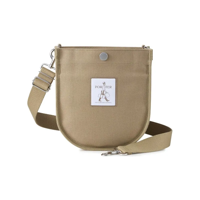 PORTER Canvas Crossbody Canvas Bag Shoulder Bags Unisex Taupe-0