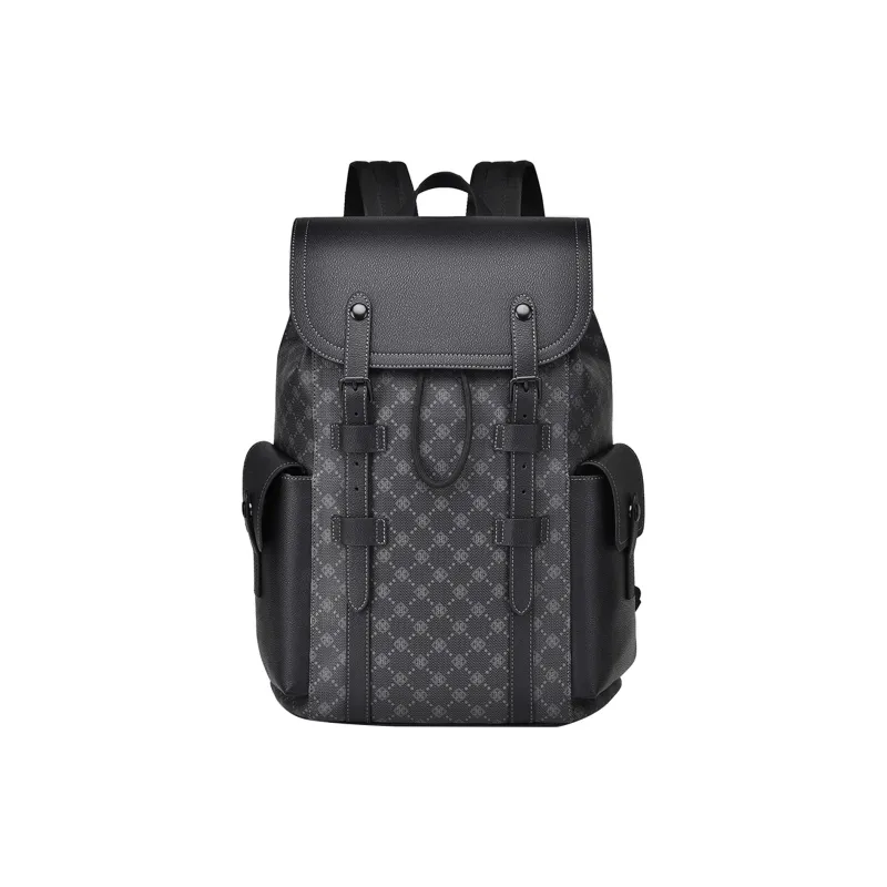 Slazenger PVC Backpack Regular Unisex Black Gray Color-0