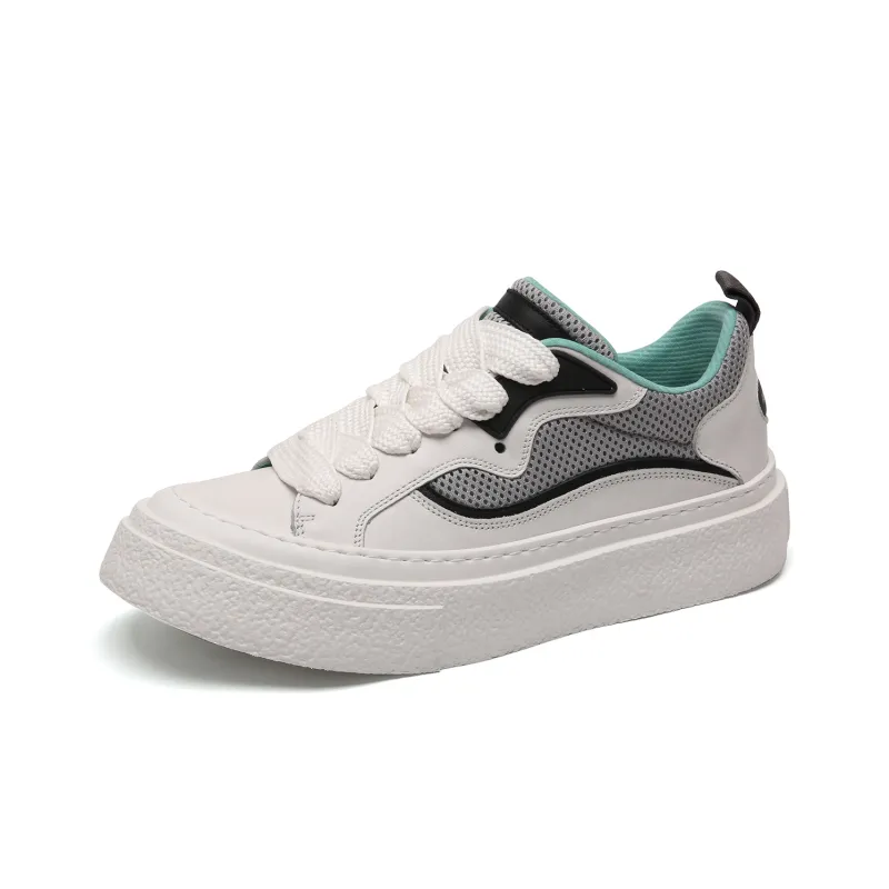 Anthony Miles Slip Resistant Cushioning Wear Resistant Low Top Skateboard Shoes Men's White-0