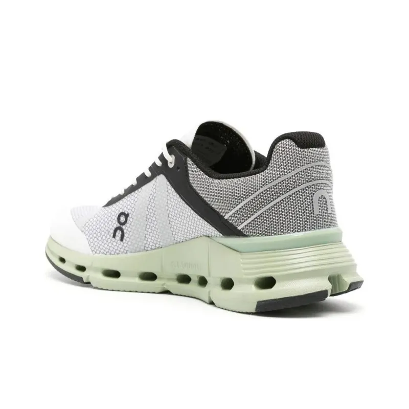 On Cloudnova Anti-Slip Wear-Resistant Low-Top Long Distance Running Running Shoes Women's White Gray Green-2
