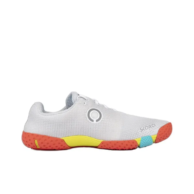 SKORA Anti-Slip Wear-Resistant Low-Top Running Shoes Men's White Gray-1