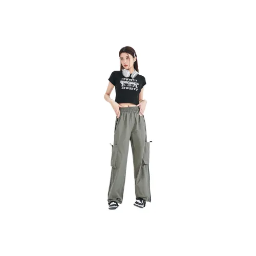 Tonlion Cargo Pants Women's Olive Green