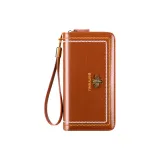 Brown (Waxed Leather) 45 Card Slot (Anti-Skimming)