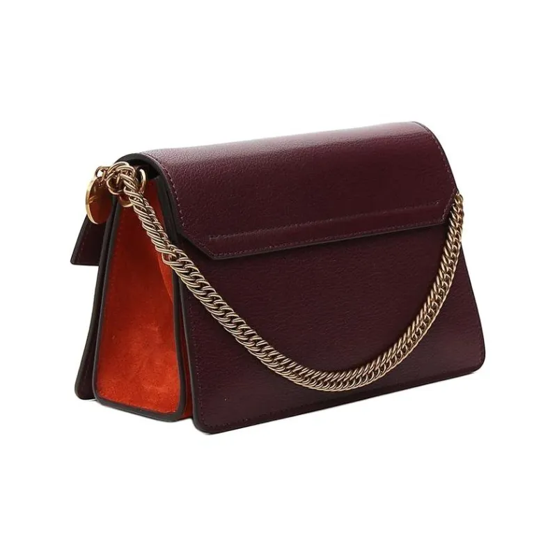 GIVENCHY GV3 Series Leather Handbag Shoulder Bag Women's Purple-2