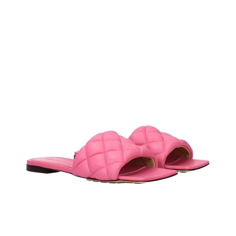 Bottega Veneta Matelassé Flat Sandals Women's-1