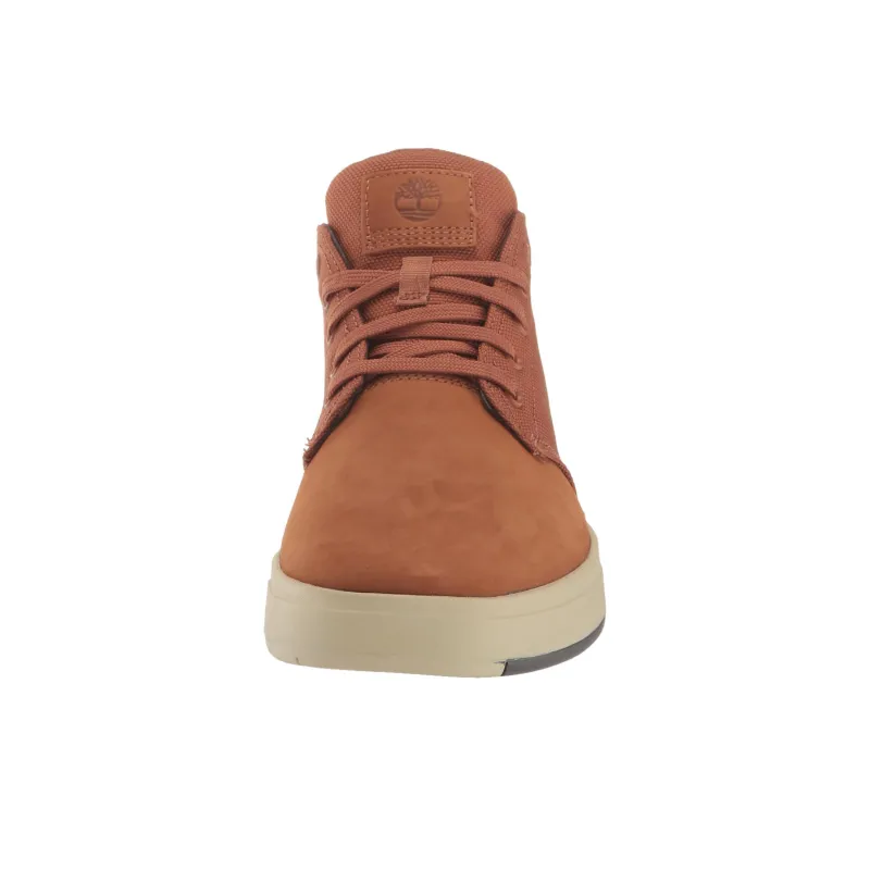 Timberland Davis Square Leather And Fabric Chukka Boot 'Rust Nubuck'-3