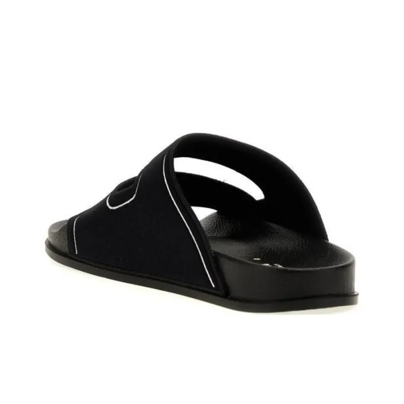 MARNI Logo Embroidered Slip On Slides-3