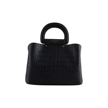 POURCHET Cow Leather Shoulder Bag, Handbag Women's Black/Green/Dark Blue/Dark Brown/Dark Red