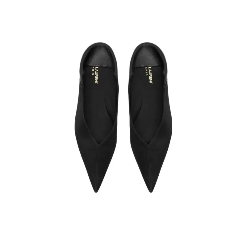 SAINT LAURENT Nour Pointed Toe Slippers Women's-3