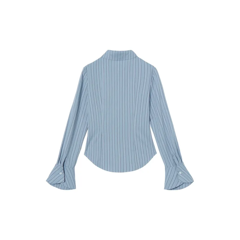 MEETLADY Shirts Women's Blue-1