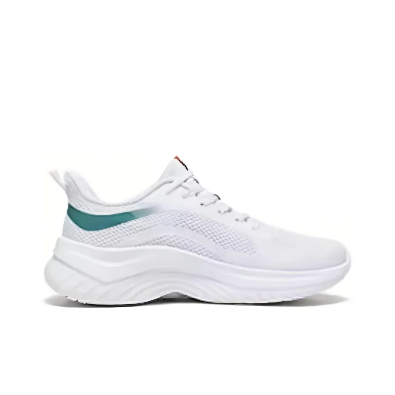 361° Cushioning, Wear Resistant Low Top Running Shoes Men's White Nebula Cyan-1