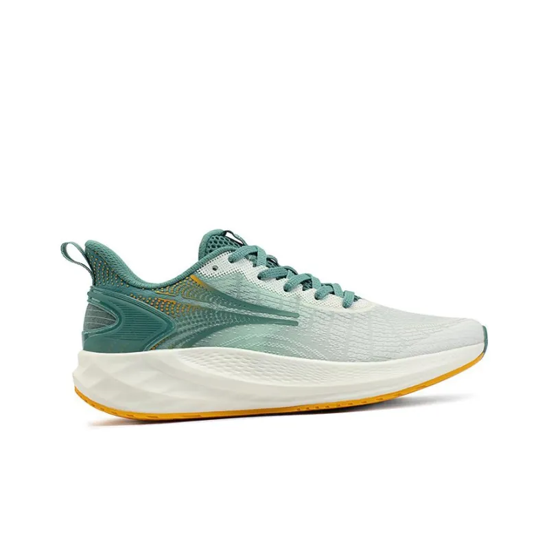 361° Feather Anti Slip And Wear Resistant Breathable Low Top Running Shoes Men's White Green-2