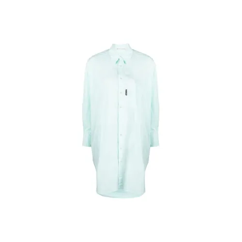 PALM ANGELS Oversize Cotton Shirt Dress