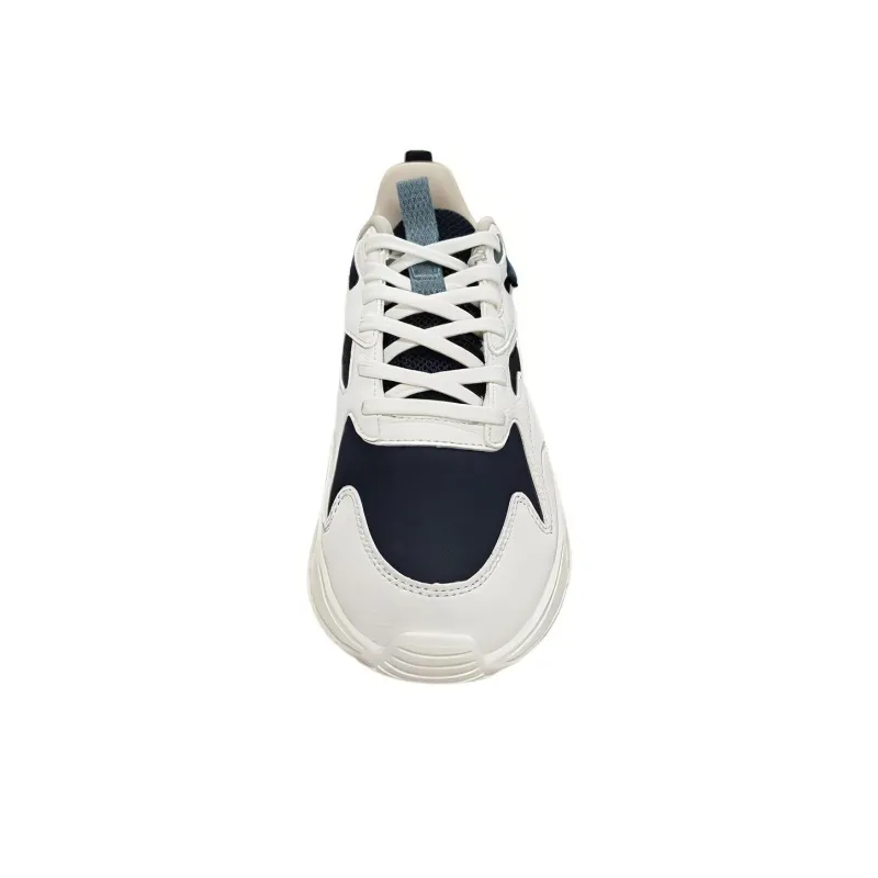 361° Anti Slip Wear Resistant Low Top Running Shoes Men's White Blue-2
