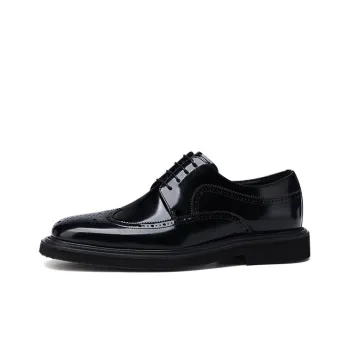U7 Dress Shoes Men Low-Top Black