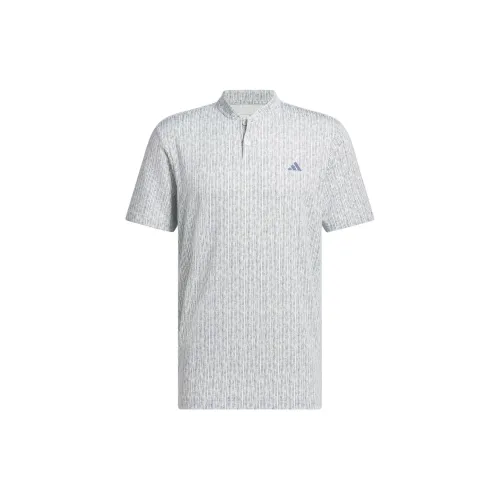 Adidas Ultimate365 Polo Shirts Men Light Gray