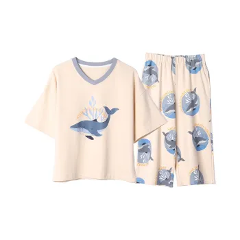 Flowers In Water Pajama Set Women's Apricot Pink