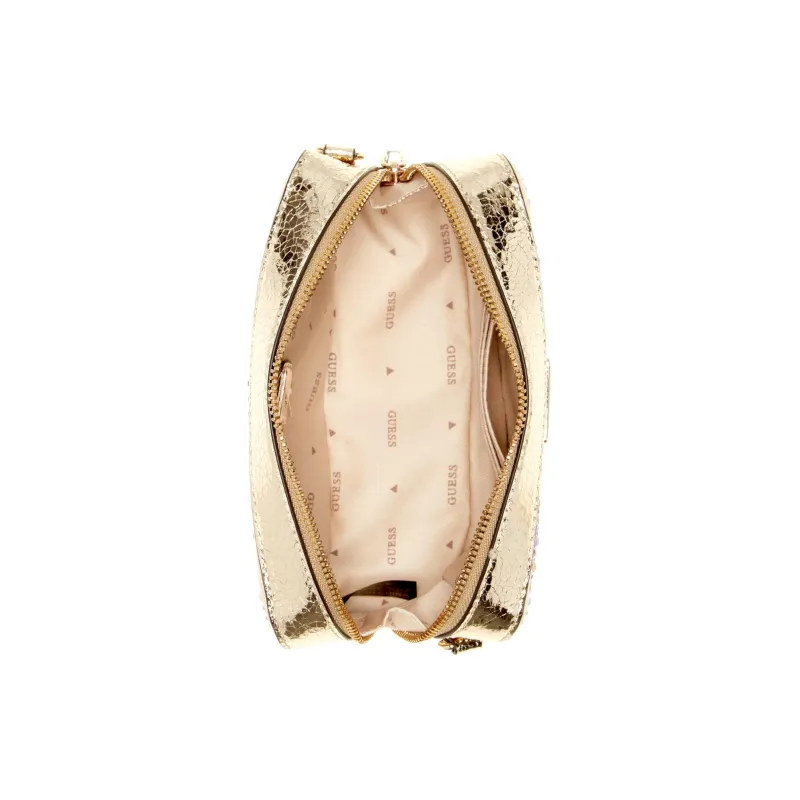 GUESS Artificial Leather Shoulder Bag Crossbody Bag Mini Women's Gold-3