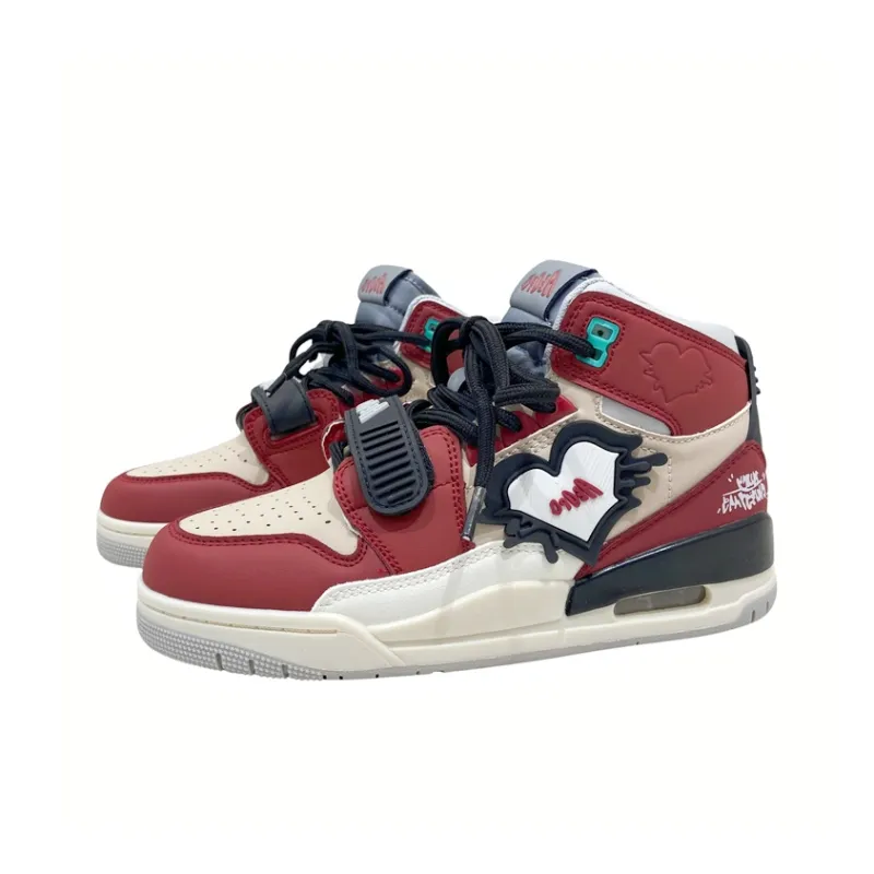 MQGAll Anti-Slip And Wear-Resistant Breathable High-Top Vintage Basketball Shoes Unisex-1