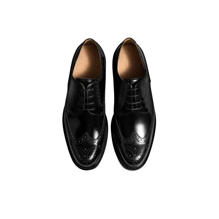 THOM WILLS British Business Shiny Derby Shoes Casual Shoes Men's Black-2