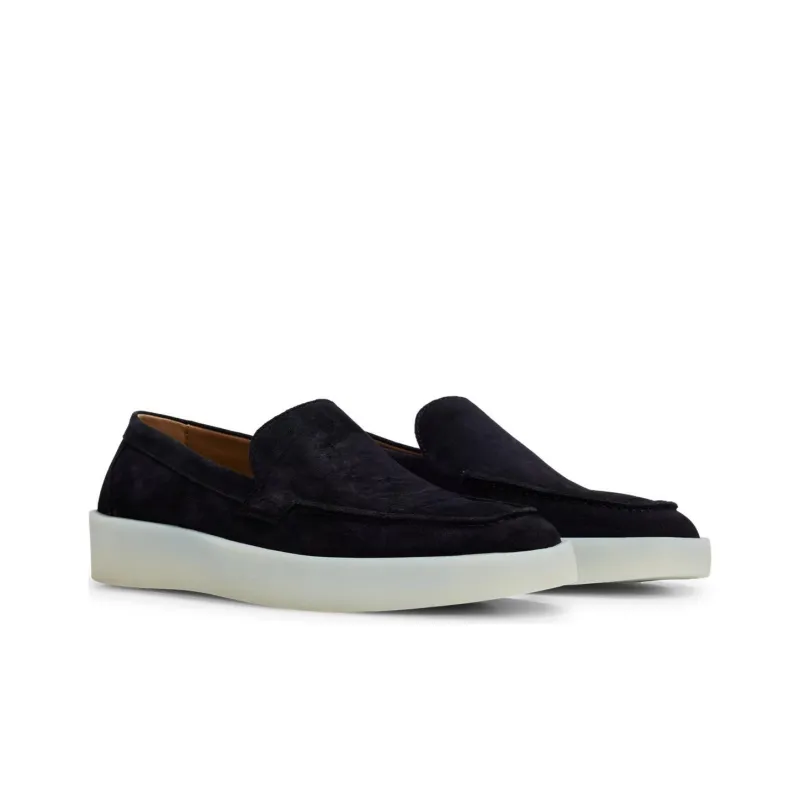 BOSS Square-toe Suede Loafers-2