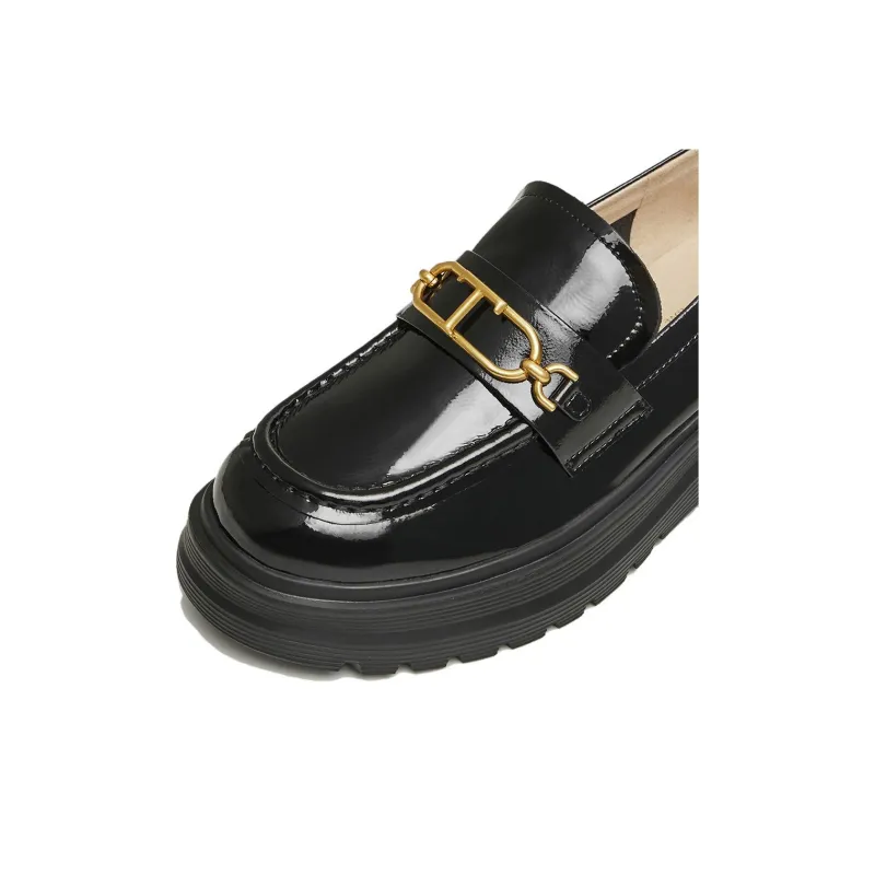 TATA Loafers Women's Solid Color-4