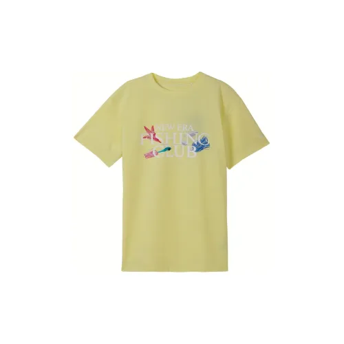 New Era T-Shirts Unisex Light Yellow