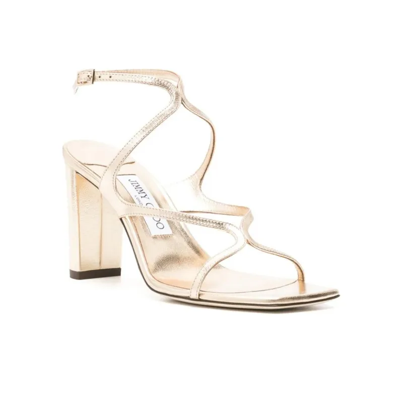 Jimmy Choo Azie 85mm Leather Sandals-1
