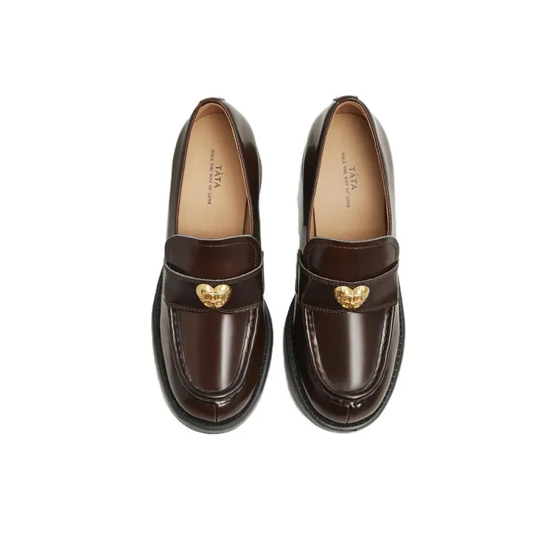 TATA Loafers Women's Solid Color-8