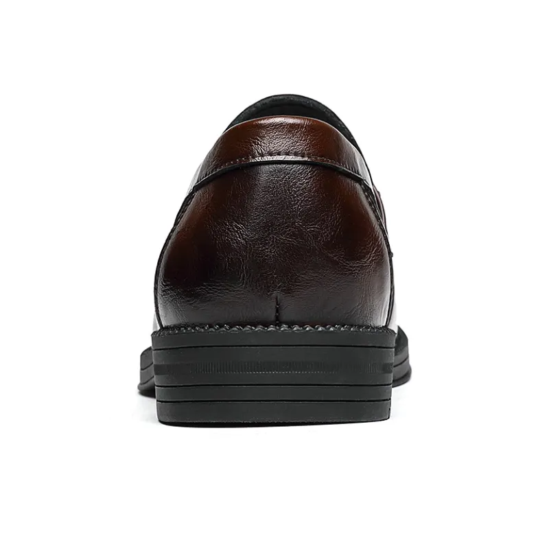 CHINT Dress Shoes Men Low Top Black/Brown-3