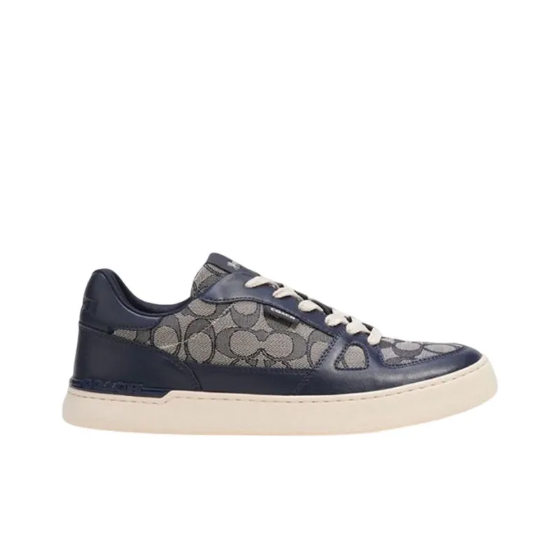 COACH Clip Stylish Skateboarding Shoes Men's Blue Gray-1