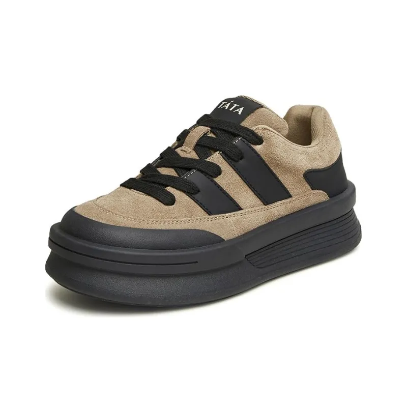 TATA Skateboard Shoes Women's Low Top Solid Color-1