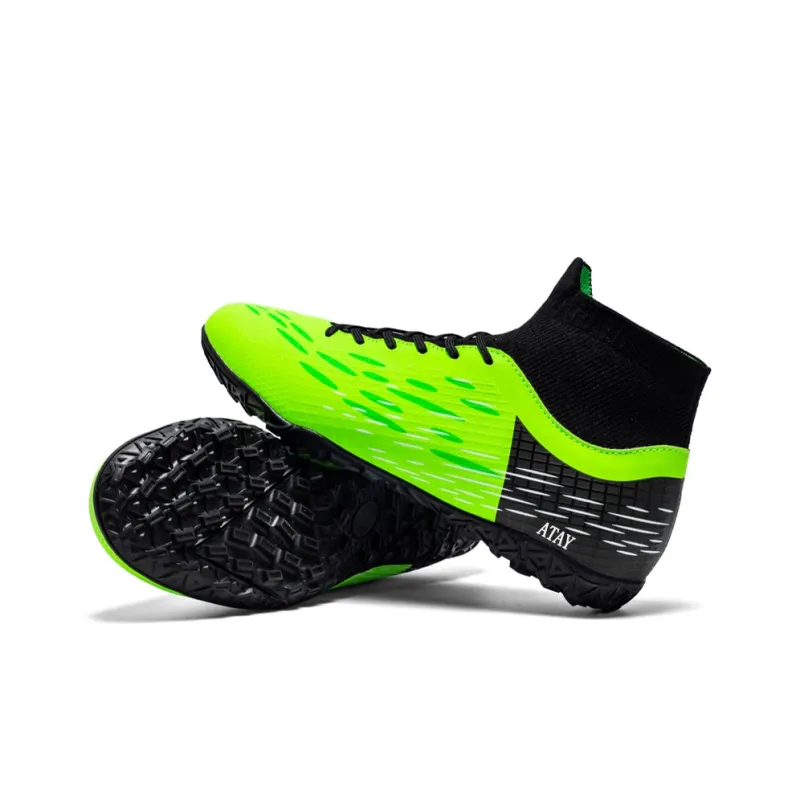 ATAY Soccer Shoes Unisex High Top Black-15