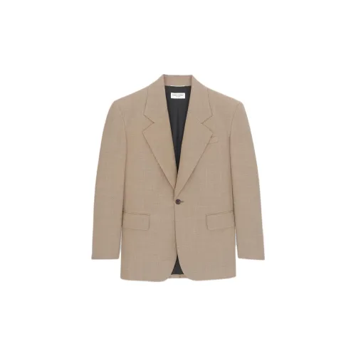 SAINT LAURENT Business Suits Men Taupe