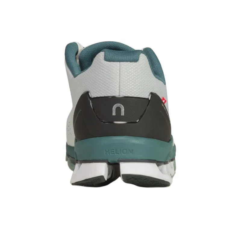 On Cloudace Cushioned Slip-Resistant Low-Top Running Shoes Men's White Green-3