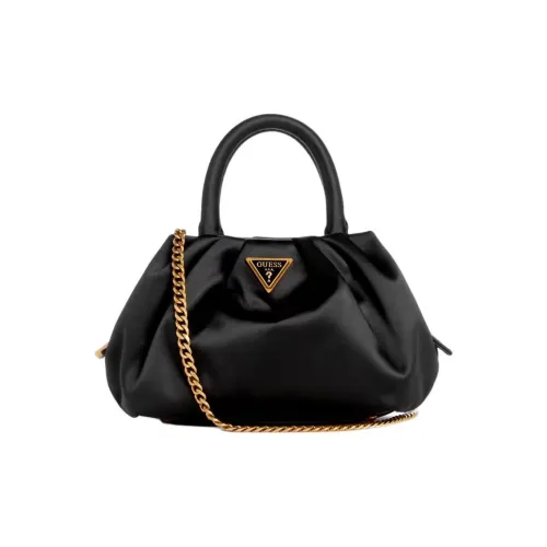 GUESS Satin Shoulder Bag Crossbody Bag Mini Women's Black