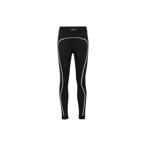 OFF-WHITE Logo-intarsia Seamless Leggings