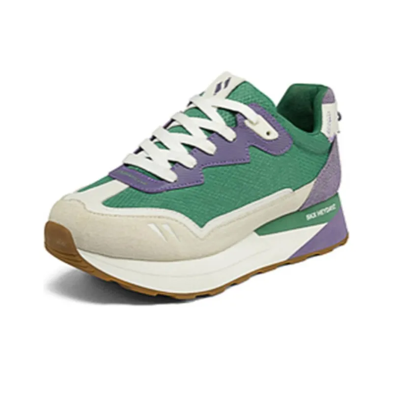 Skechers Sport Cushioning Anti-Slip And Wear-Resistant Low-Top Casual Shoes Women's Gray Green-2