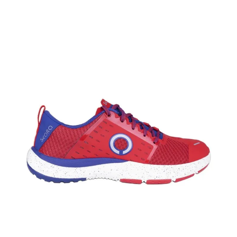 SKORA Cushioning Wear Resistant Low Top Running Shoes Men's Red Blue-1