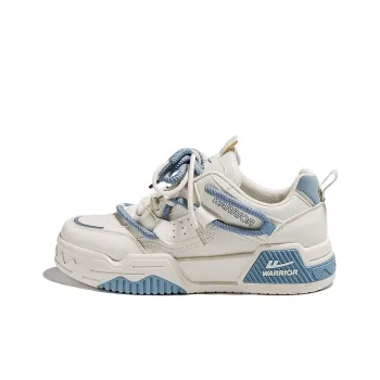 Warrior High Top Skateboard Shoes Men's Beige Blue