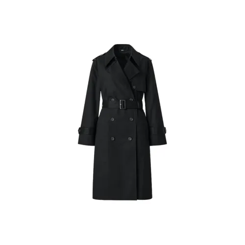 UNIQLO C Collection Trench Coats Women's Black