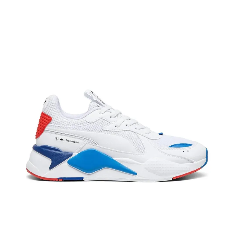 PUMA Cushioning Slip Resistant Low Top Running Shoes Men's White Blue Red-1