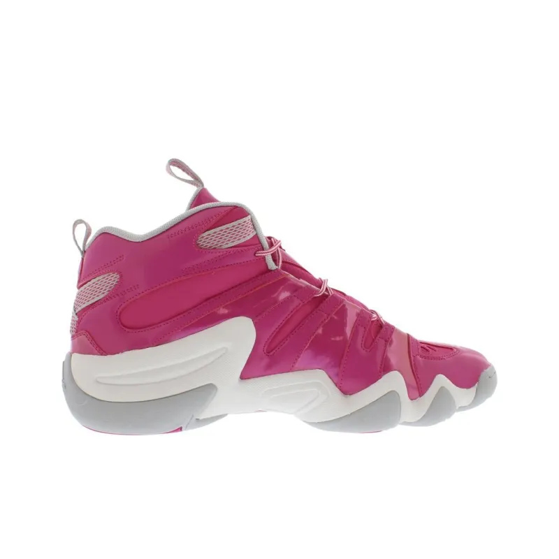 Adidas Crazy 8 Anti Slip Wear Resistant Mid Top Vintage Basketball Shoes Men's Red Gray-1