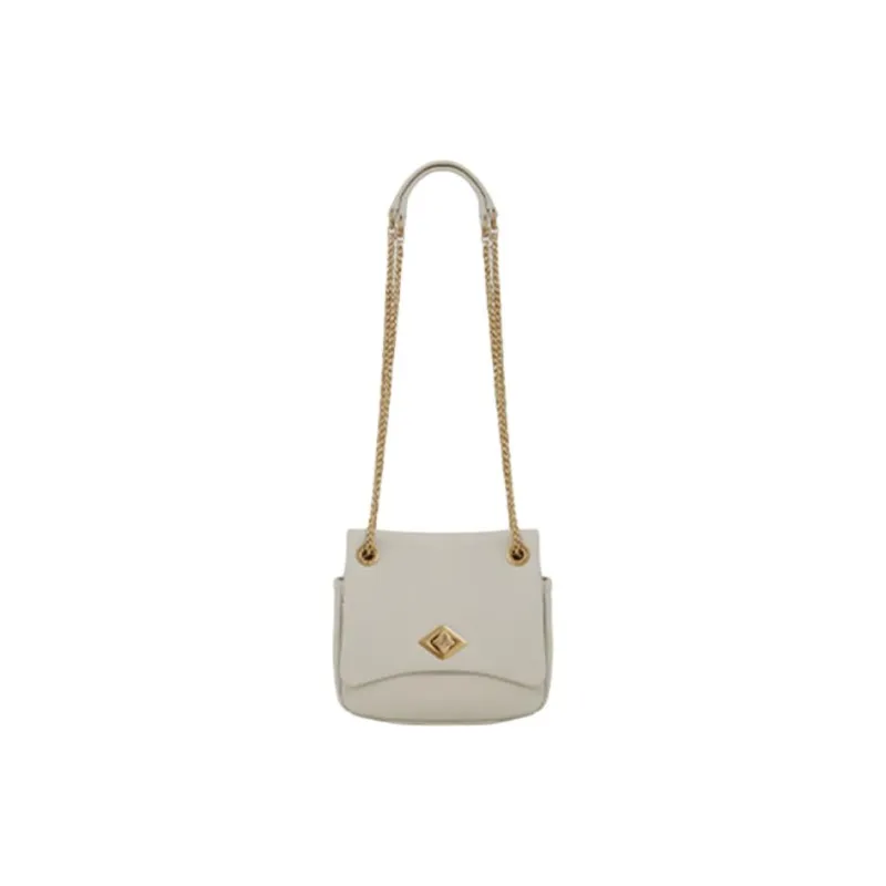 POURCHET Cow Leather Crossbody Bag, Shoulder Bag Trumpets Women's Beige, Black, Mist Blue, Yellow, Khaki-0