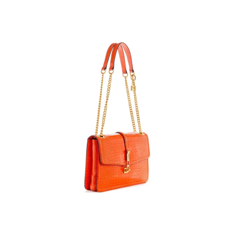 GUESS Artificial Leather Handbag Shoulder Bag Crossbody Bag Women's Orange Color-1